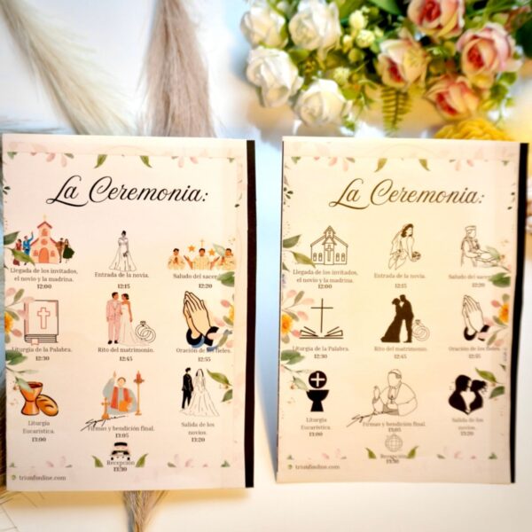 Opción 4: Programa De Ceremonia Clásico - Imagen 4