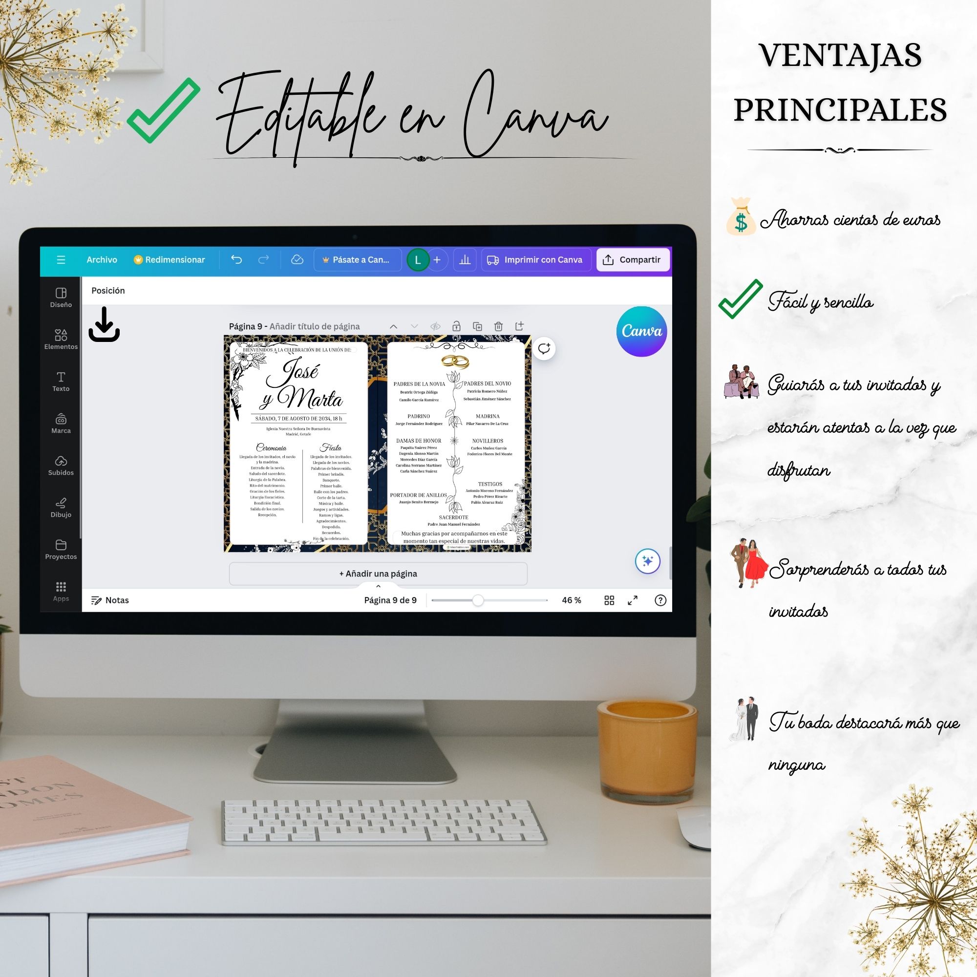 Programa completo barroco editable en Canva – Triunfonline
