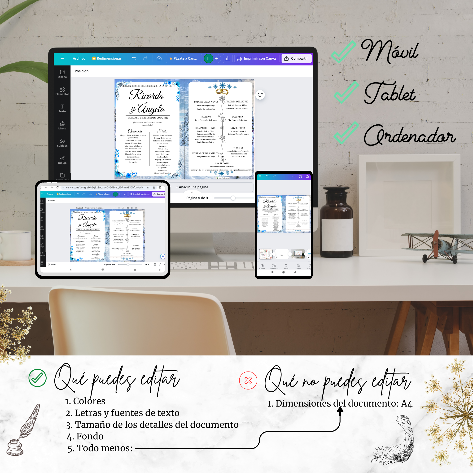 Presentación del programa completo sostenido por una persona, mostrando escala, tamaño y manejo práctico.