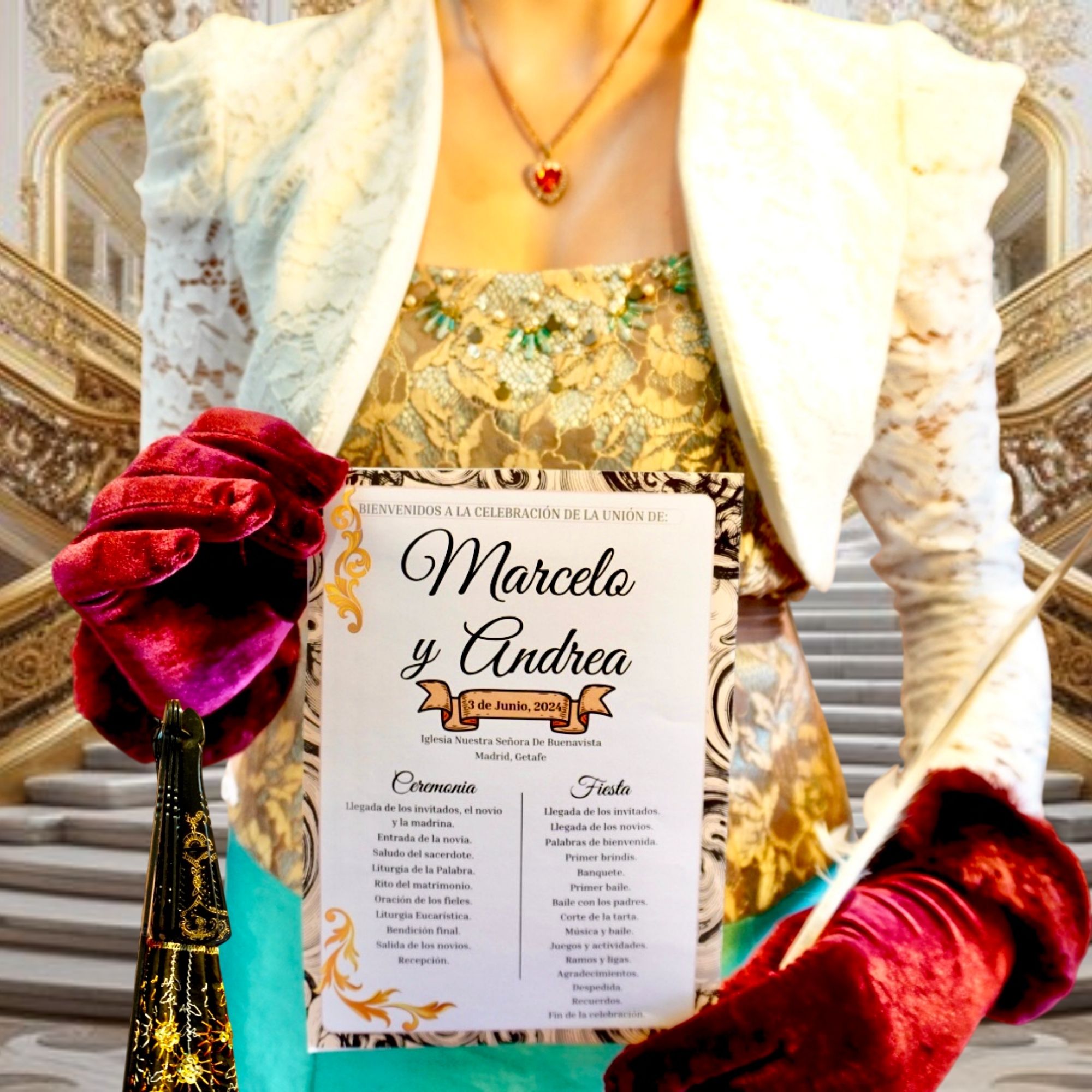 Programa completo barroco elegante para bodas – Triunfonline