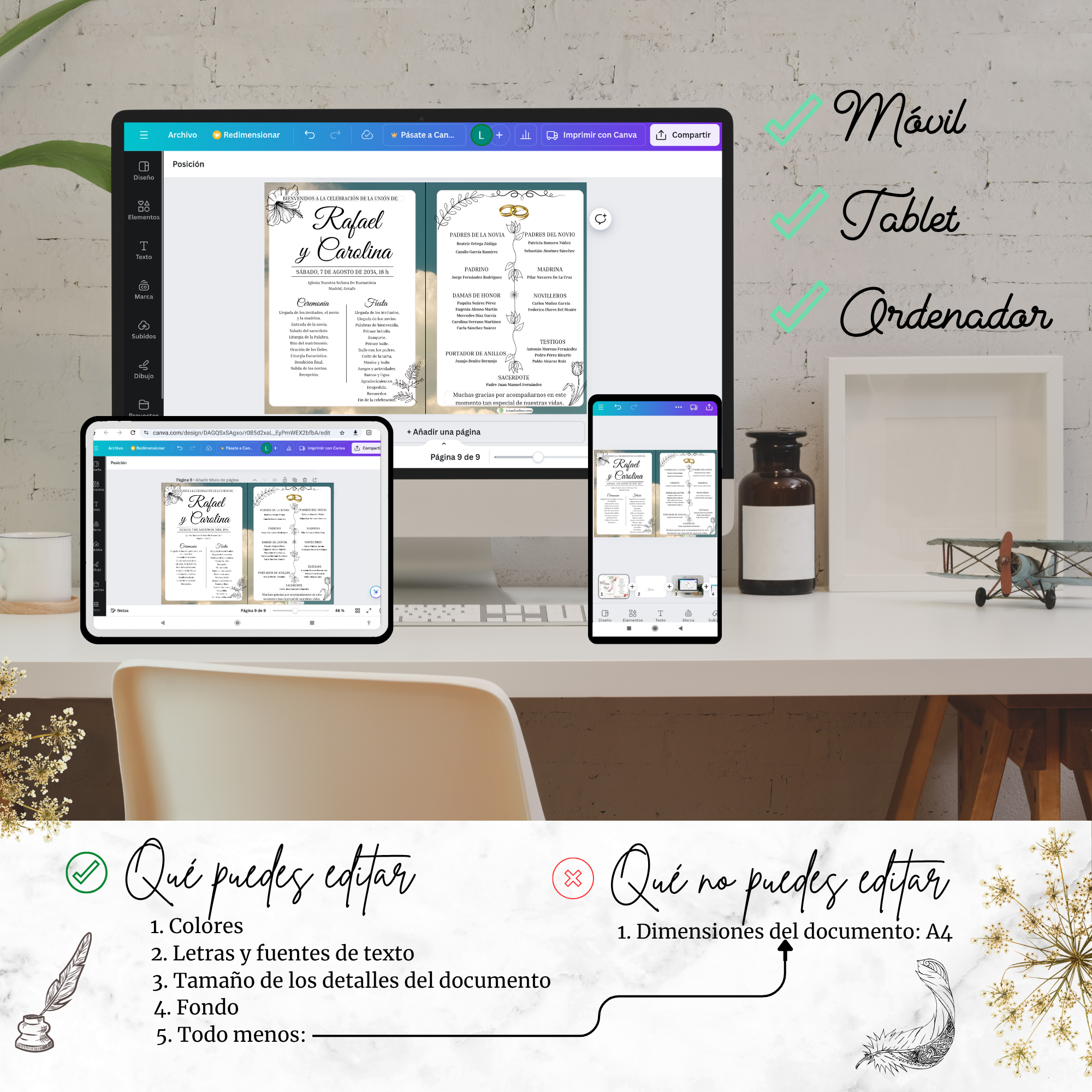 Programa digital compatible con múltiples dispositivos: móvil, tablet y ordenador.