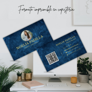 Formato imprimible en casa de tarjeta de visita elegante con diseño minimalista.