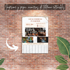 Post de Instagram colocado en un muro para demostración de visualización real.