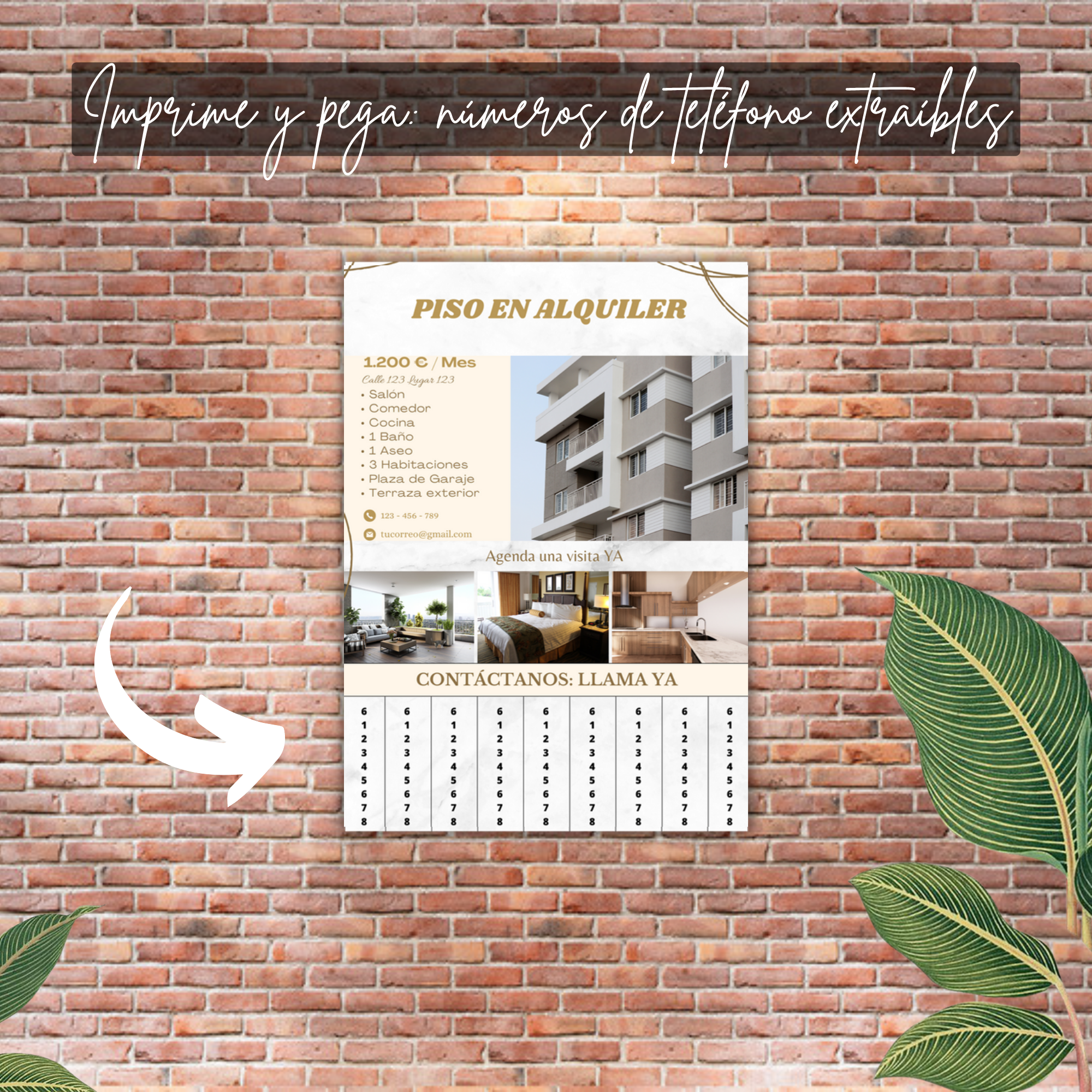 Producto colocado en un muro – Triunfonline