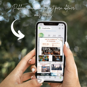 Versión editable del post inmobiliario en Canva