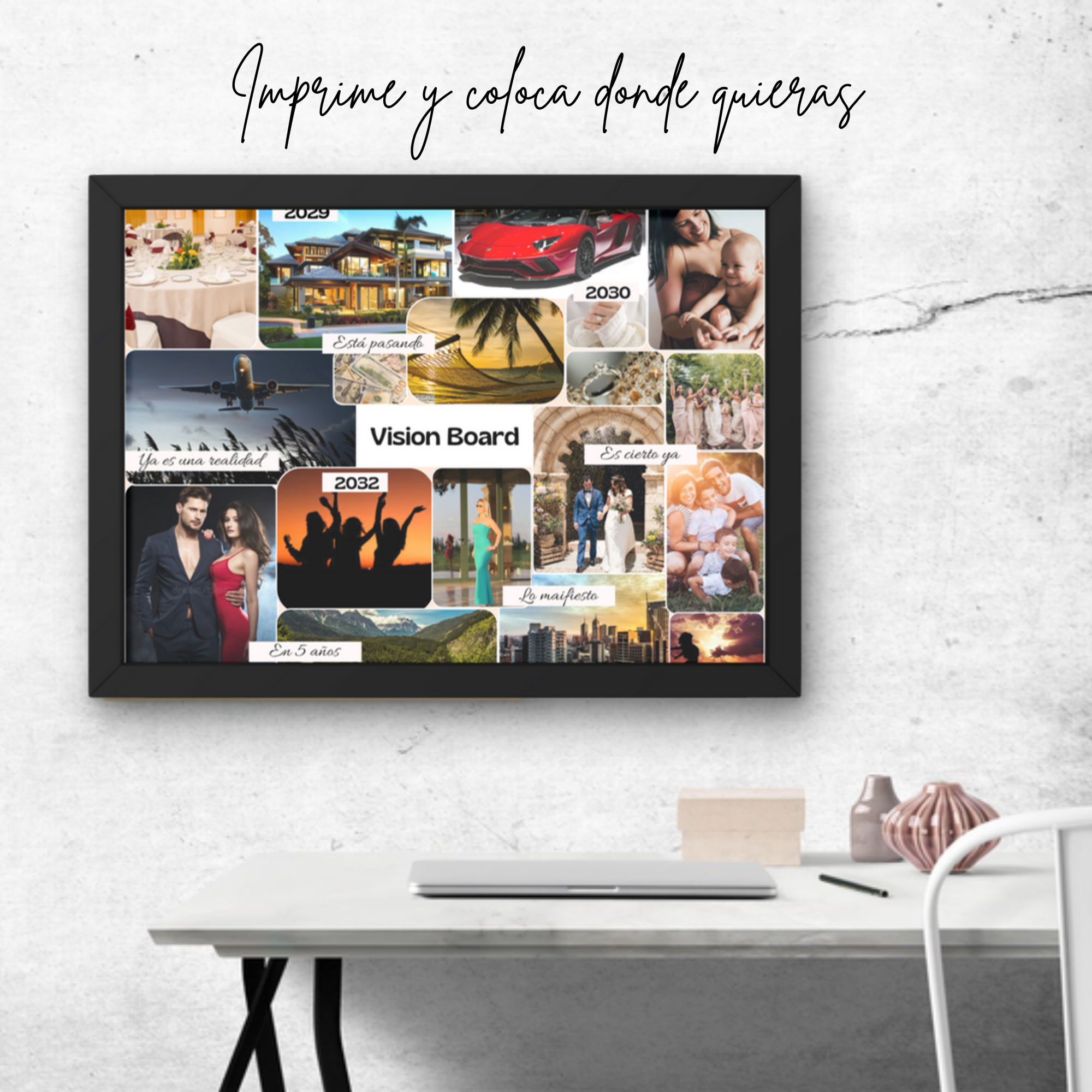 VisionBoard editable en múltiples dispositivos.