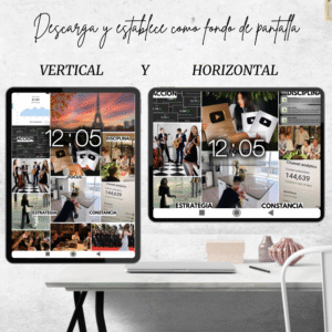 VisionBoard descargable y configurable como fondo de pantalla.