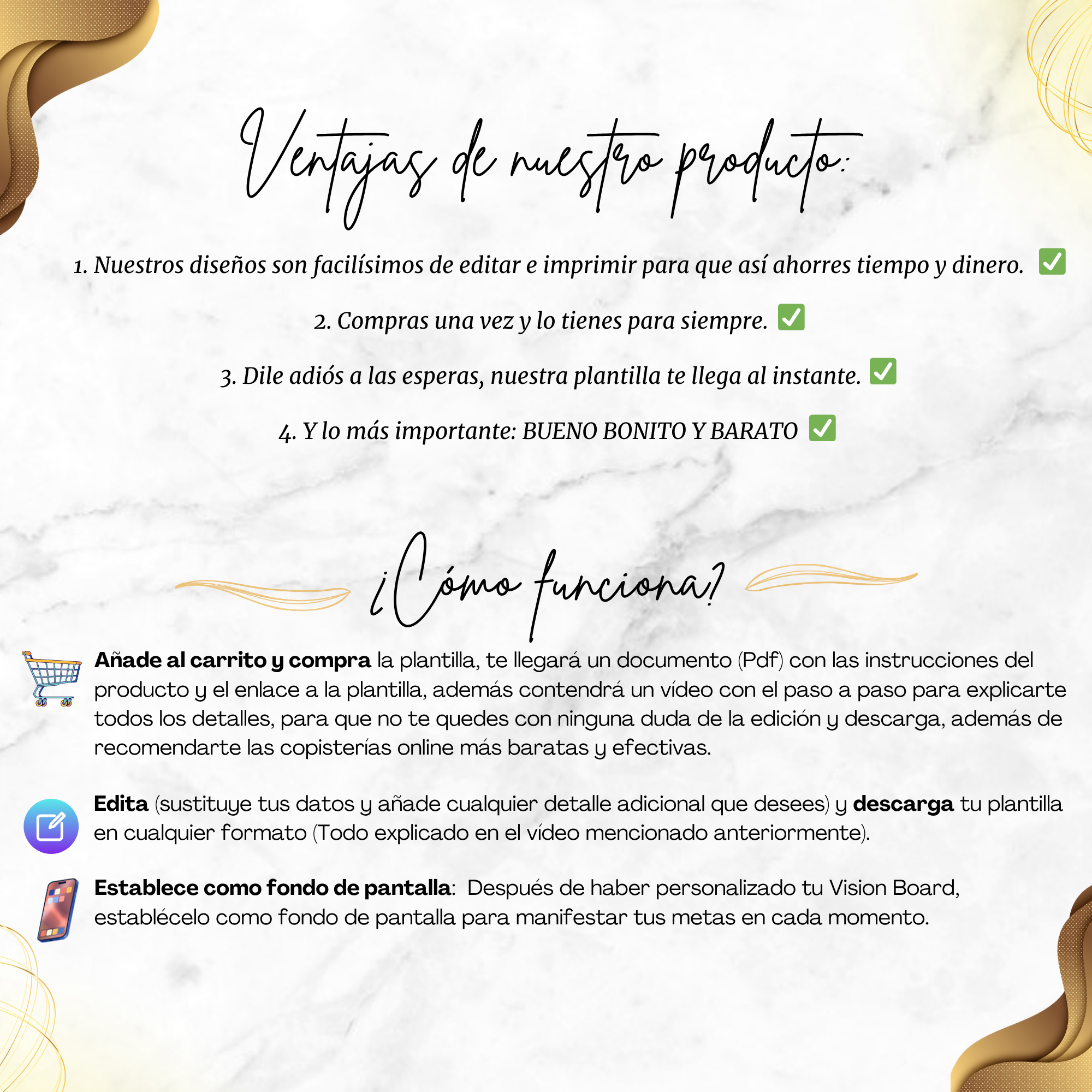 Ventajas del VisionBoard digital.