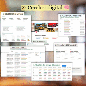 Portada de la plantilla digital “Segundo cerebro”