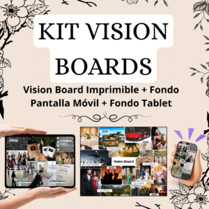 KIT VISION BOARDS: Imprimible + Fondo de pantalla Móvil + Fondo Tablet