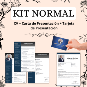KIT NORMAL: CV + Carta de presentación + Tarjeta de Presentación