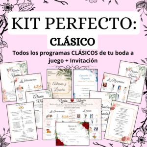 KIT PERFECTO: Todos los Programas CLÁSICOS a juego + Invitación