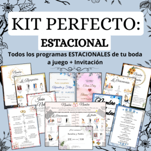 KIT PERFECTO: Todos los Programas ESTACIONALES a juego + Invitación