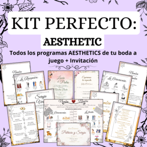 KIT PERFECTO: Todos los Programas AESTHETICS a juego + Invitación