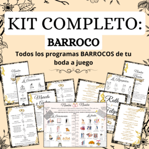 KIT COMPLETO: Todos los Programas BARROCOS a juego