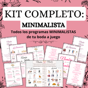 KIT COMPLETO: Todos los Programas MINIMALISTAS a juego