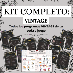 KIT COMPLETO: Todos los Programas VINTAGE a juego
