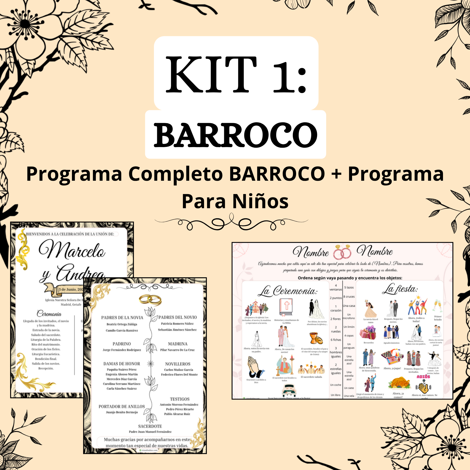KIT 1: Programa Completo + Para Niños BARROCO