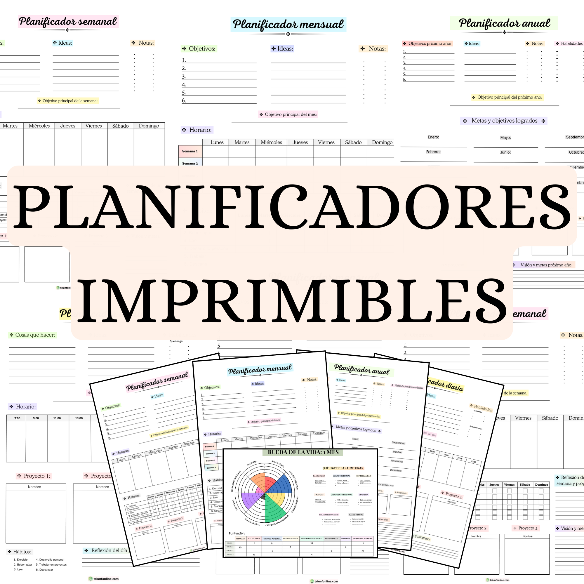 Planificadores Imprimibles