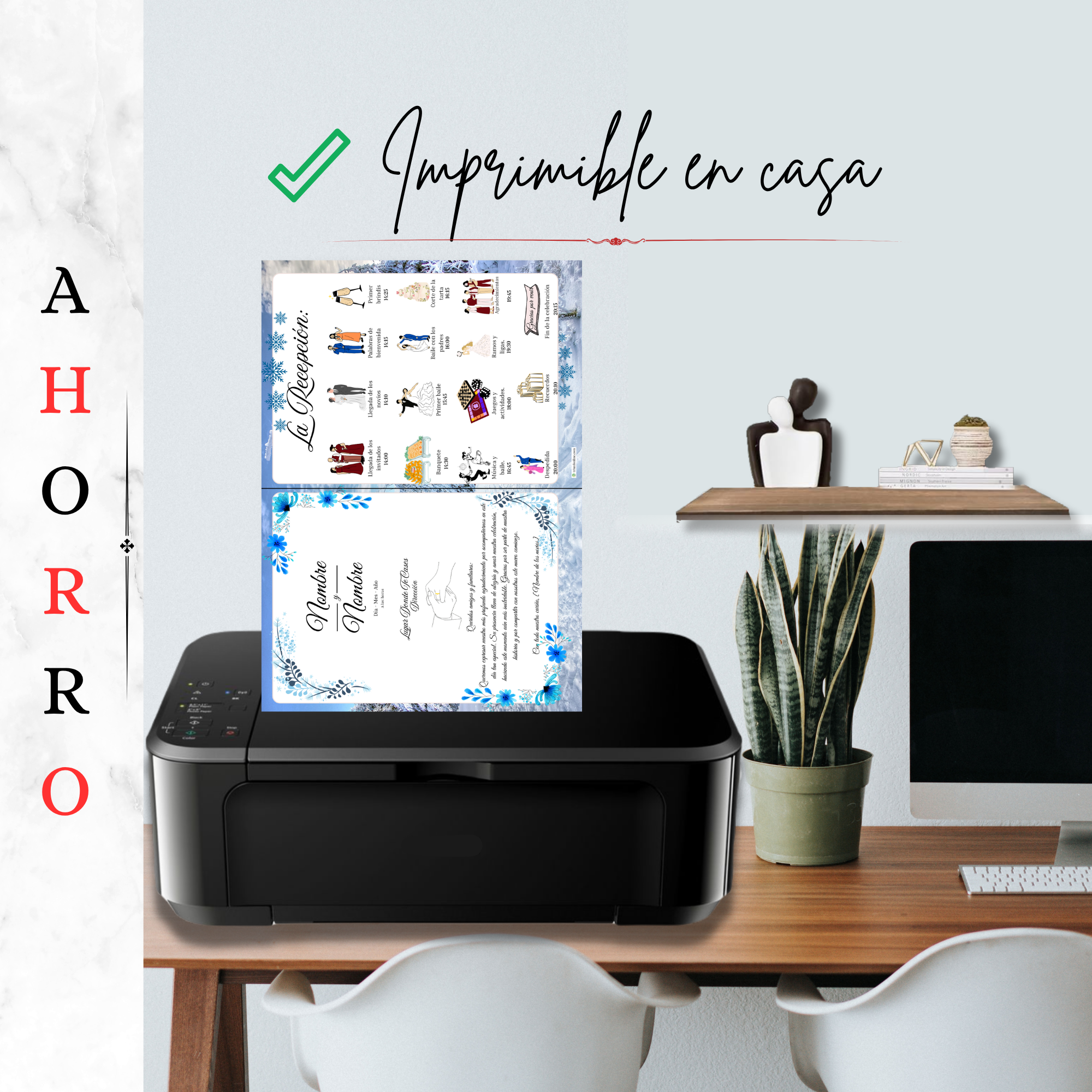 Imprimible en casa — programa estacional