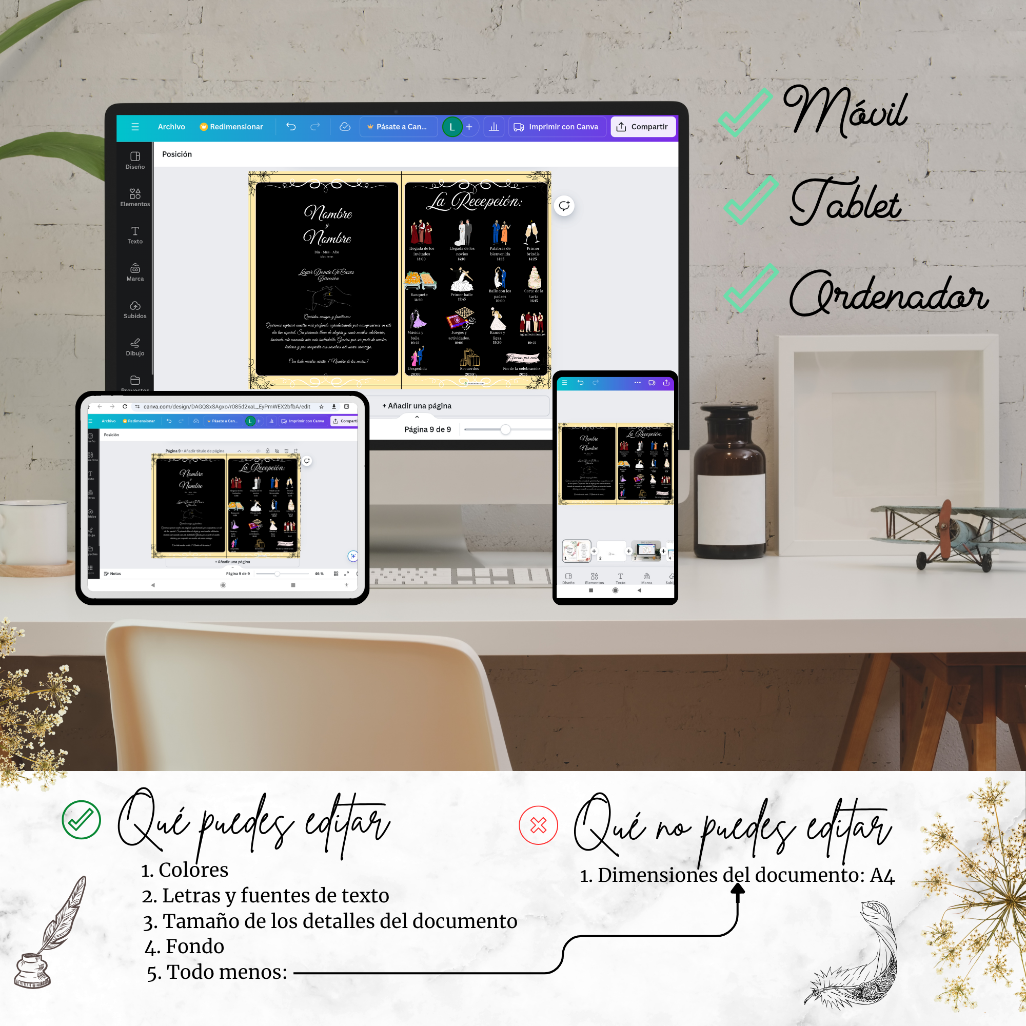 Recepción vintage — visualización multiplataforma