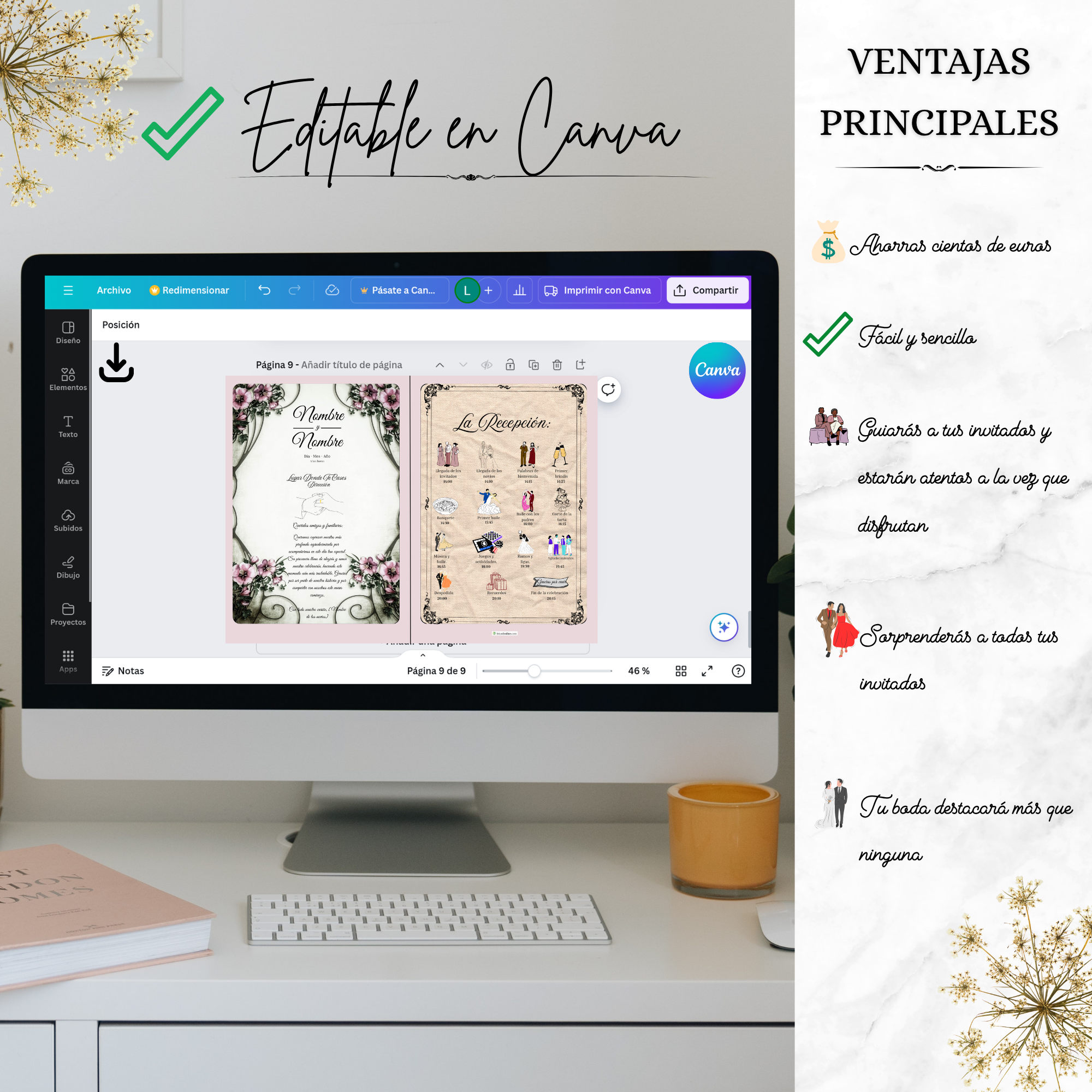 Programa adaptable a cualquier dispositivo para revisión o edición online sin pérdida de calidad.