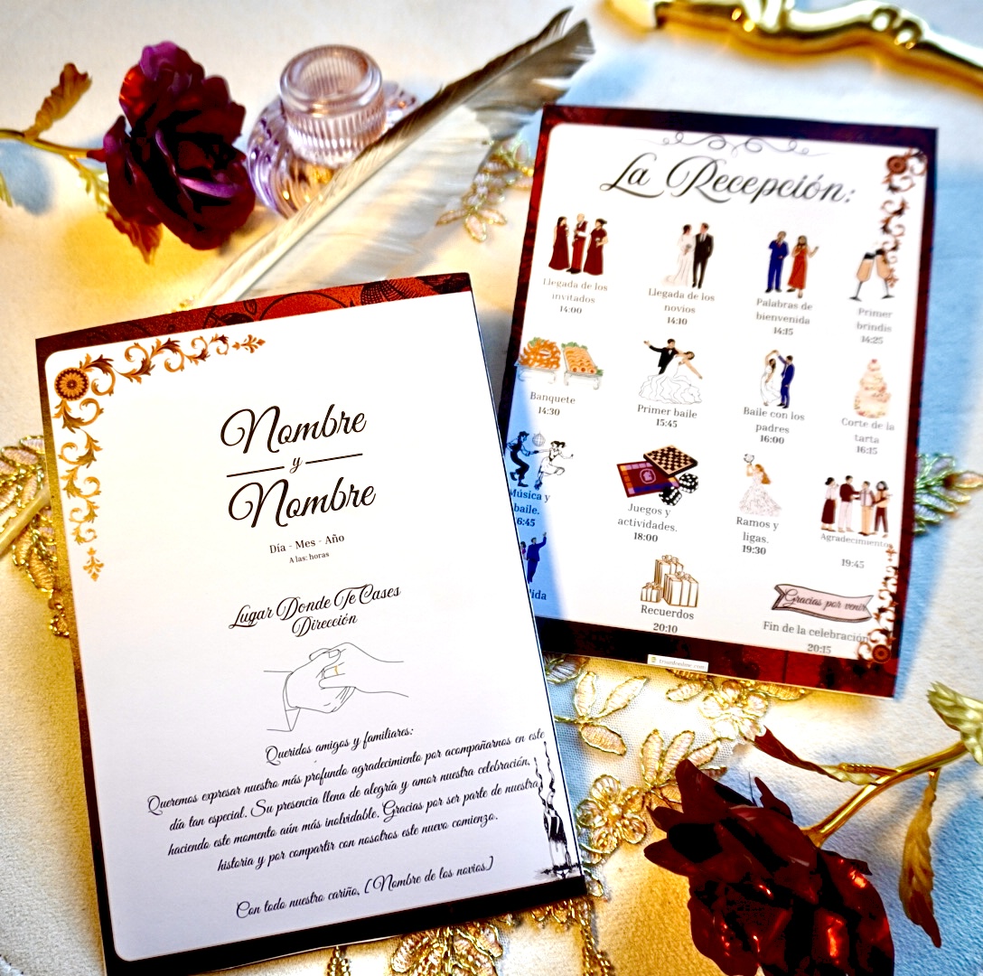 Portada a color del programa de recepción barroco – Triunfonline