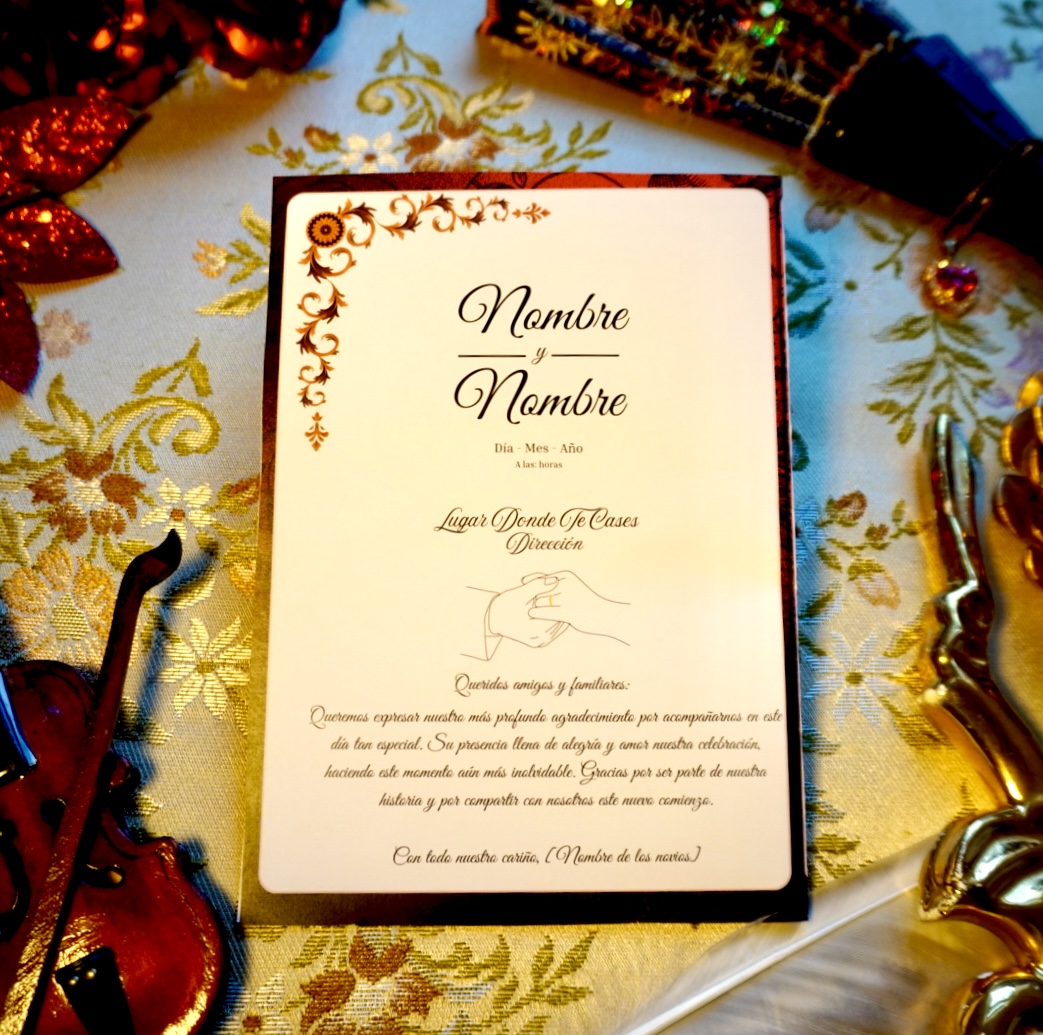 Portada frontal del programa de ceremonia barroco – Triunfonline