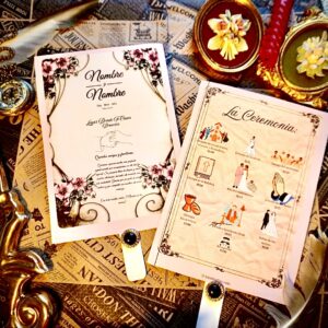 Ceremonia vintage — doble cara a color