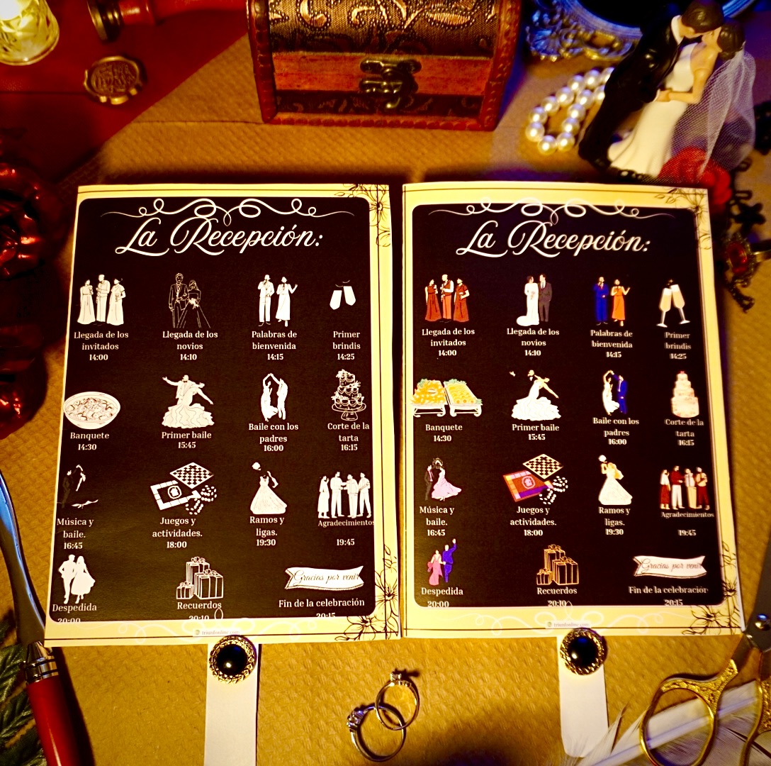 Recepción vintage — contraportada refinada