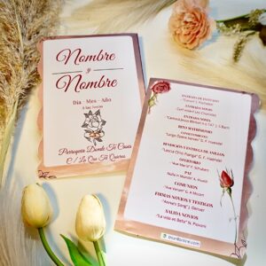 Ambas caras del programa musical de ceremonia.