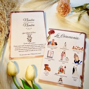 Ambas caras del programa de ceremonia