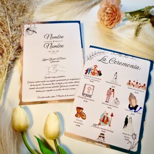 Ambas caras del programa de ceremonia