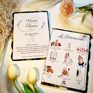 Ambas caras del programa de ceremonia