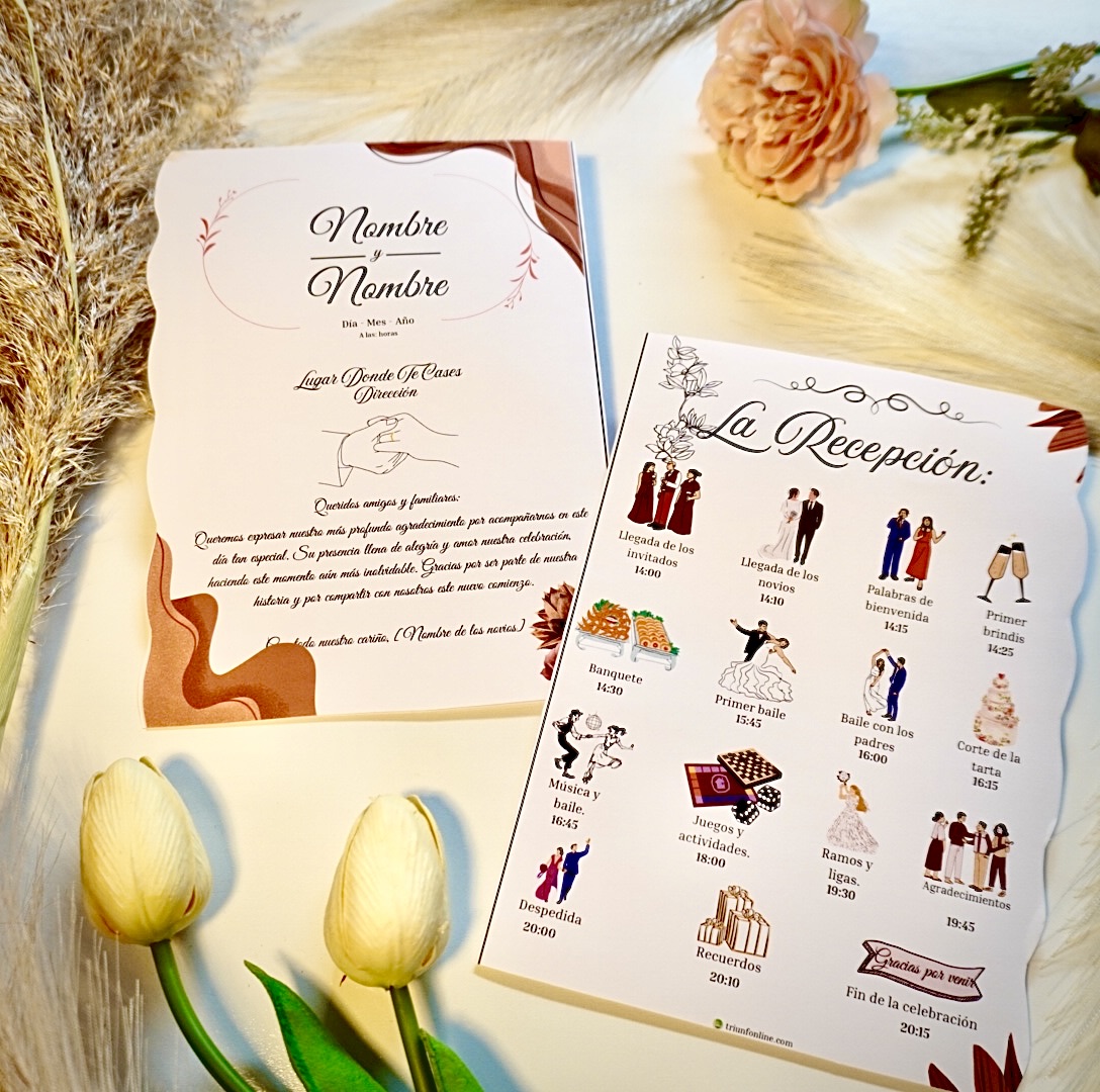 Ambas caras del programa de recepción, versión alternativa