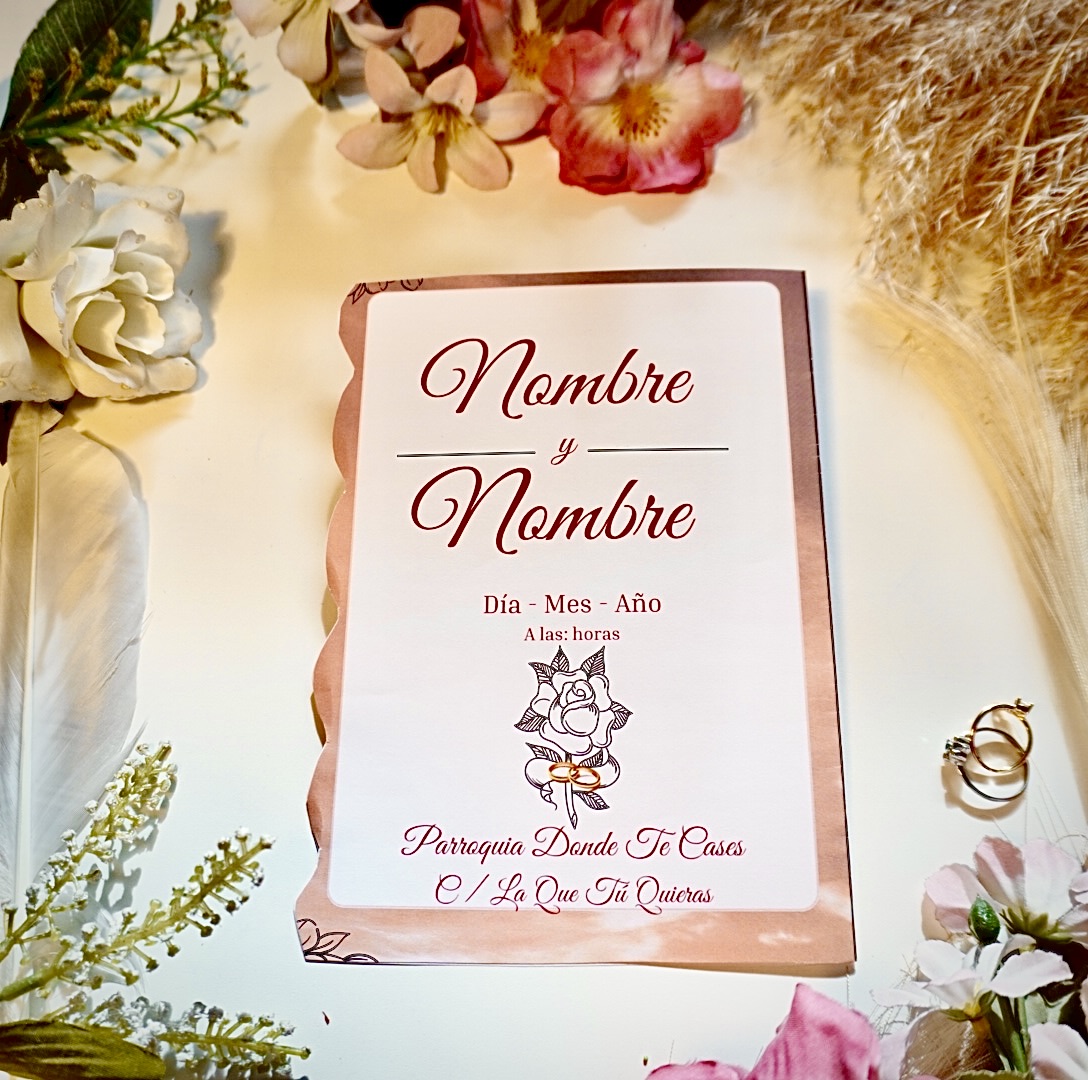 Parte delantera del programa musical.