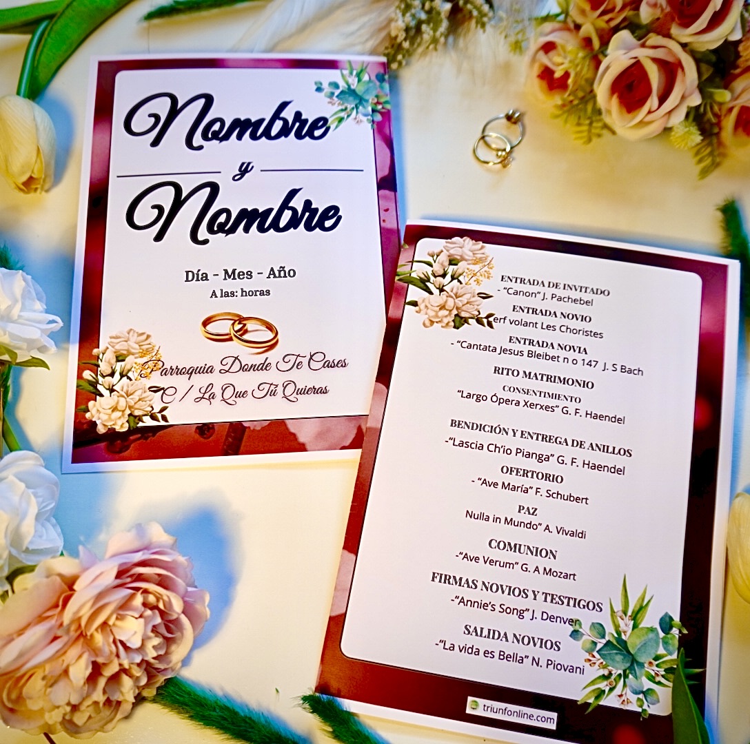 Parte trasera y delantera, editable en Canva