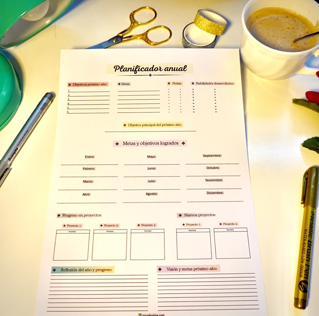 Planificador Anual Imprimible - Imagen 8