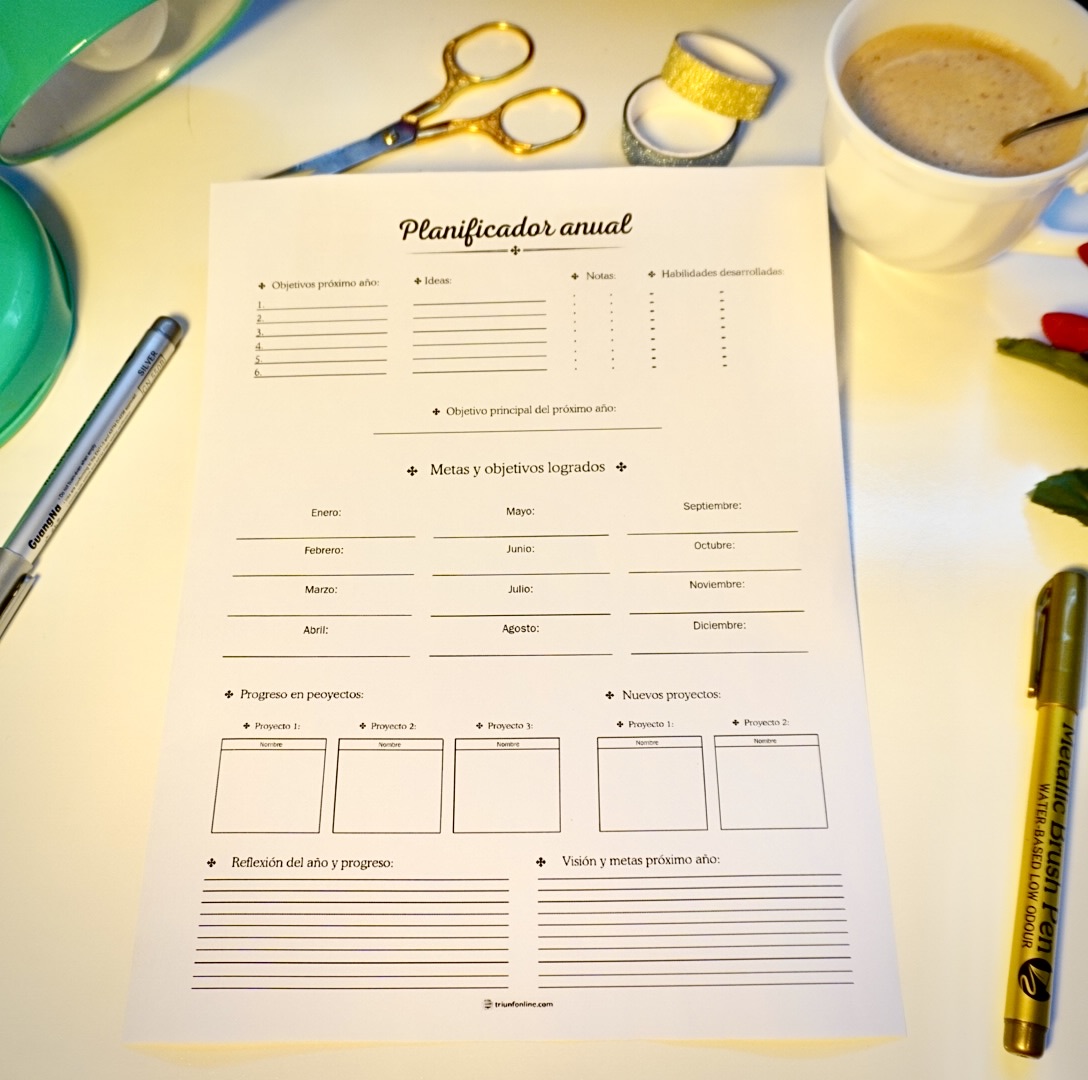 Planificador Anual Imprimible - Imagen 9