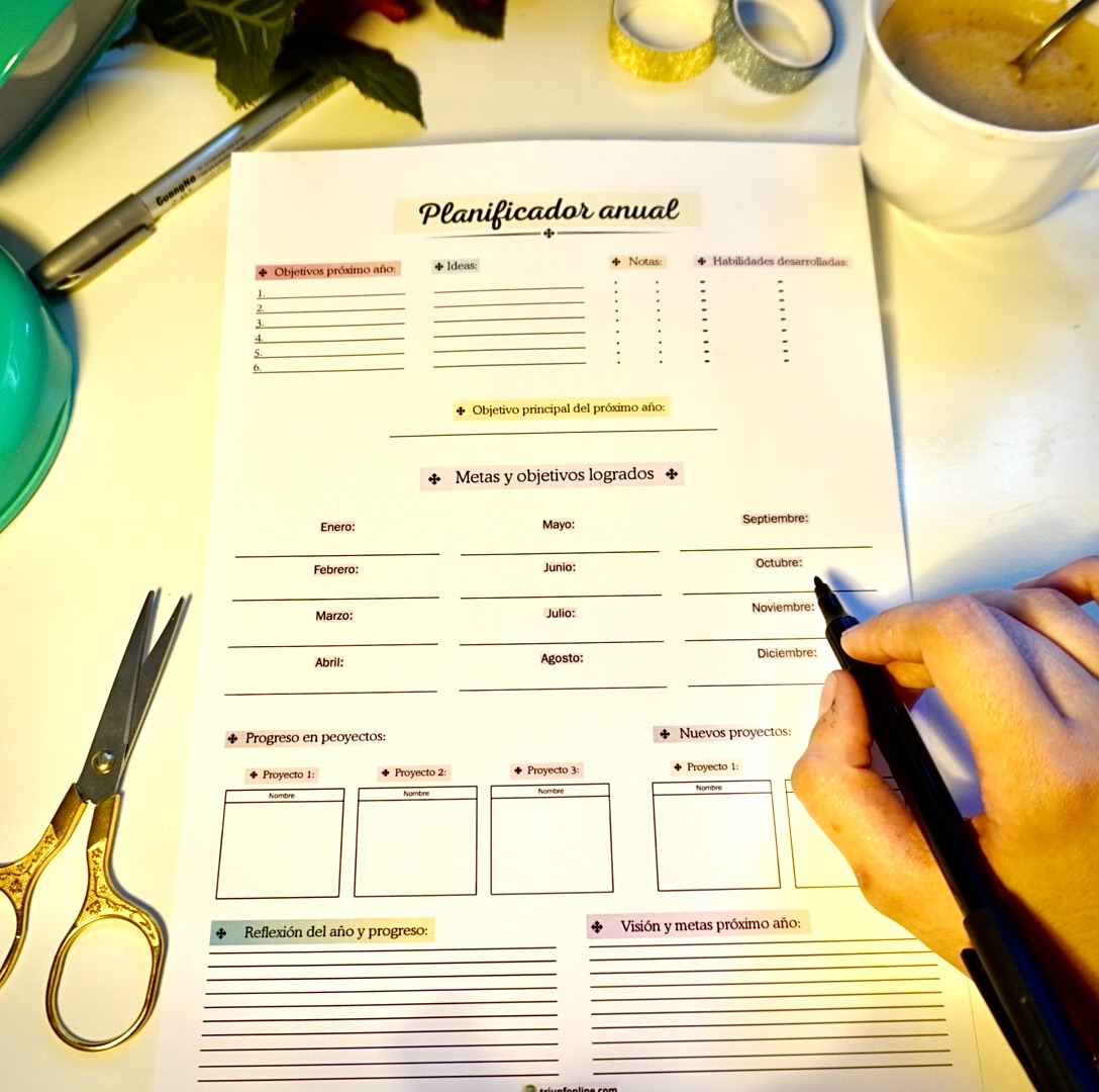 Planificador Anual Imprimible - Imagen 10