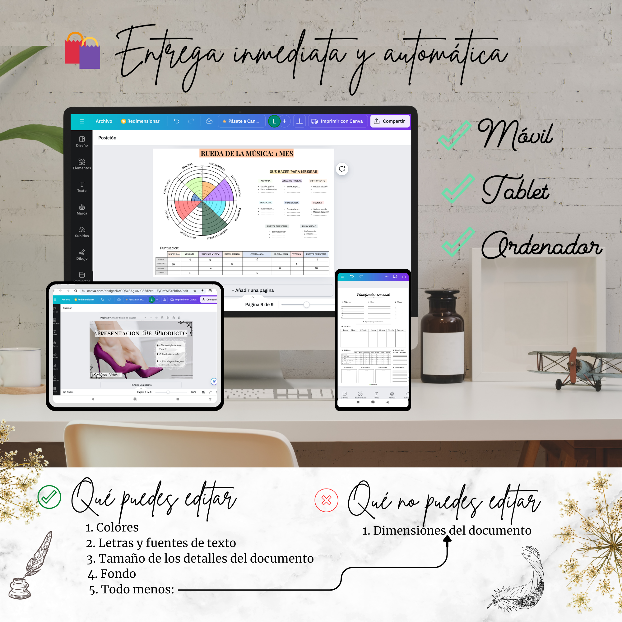 Entrega automática e inmediata tras la compra